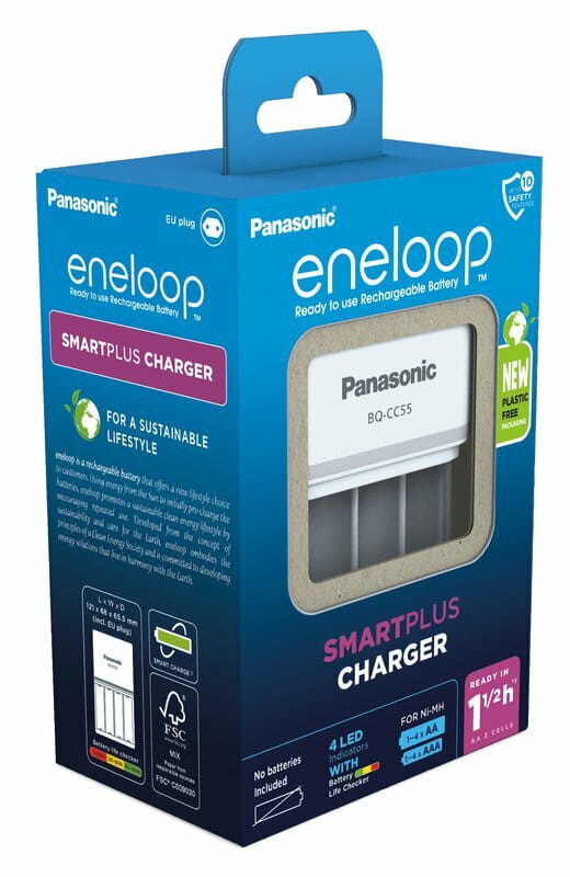 Зарядное устройство Panasonic Eneloop Smart Quick Charger AA/AAA (BQ-CC55E)
