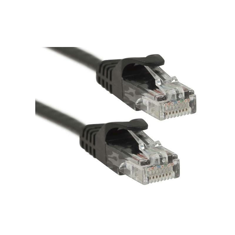 Патч-корд PowerPlant (CA911608) cat.5e, UTP, 5 м, черный