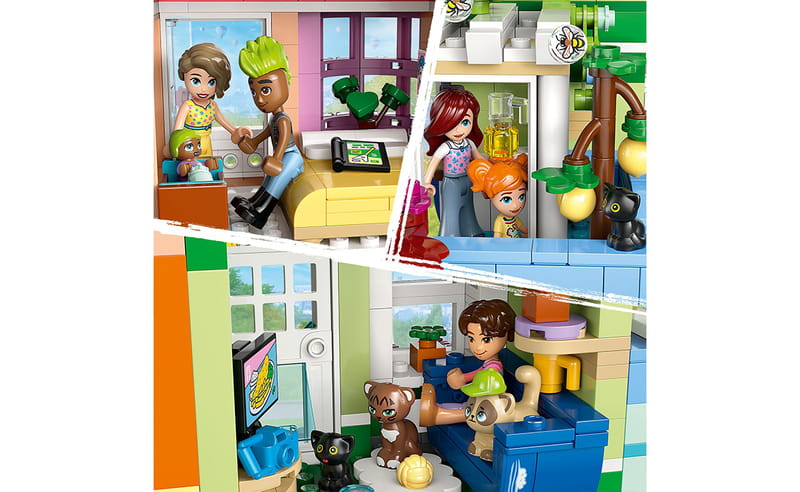 Конструктор LEGO Friends Хартлейк-Сіті. Квартири і крамниці (42670)