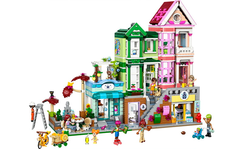 Конструктор LEGO Friends Хартлейк-Сіті. Квартири і крамниці (42670)