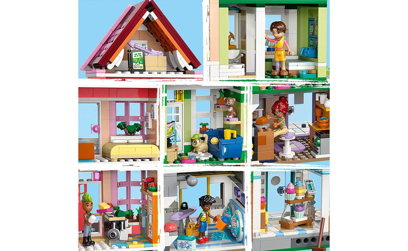 Конструктор LEGO Friends Хартлейк-Сіті. Квартири і крамниці (42670)