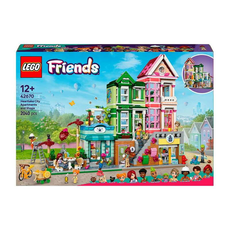 Конструктор LEGO Friends Хартлейк-Сіті. Квартири і крамниці (42670)