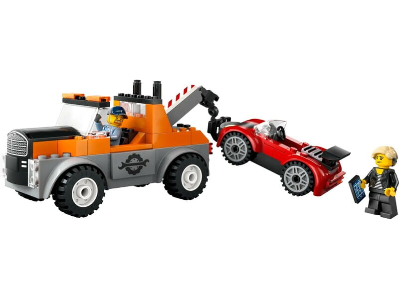 Конструктор LEGO City Эвакуатор и ремонт спортивных автомобилей (60435)