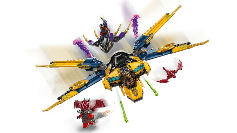 Конструктор LEGO Ninjago Суперштормовий реактивний літак Рас та Арін (71833)