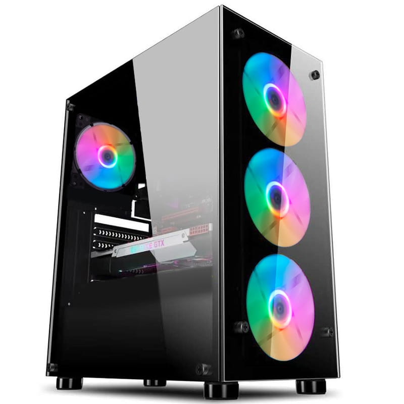 Корпус 1stPlayer V3-A-4G6 Black без БЖ