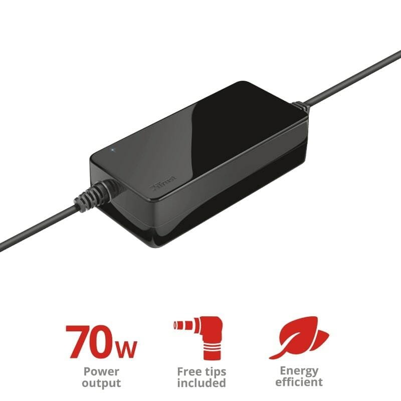 Блок питания Trust Primo Universal Laptop 220V, 19V, 70W, 3.6А Black (22141)