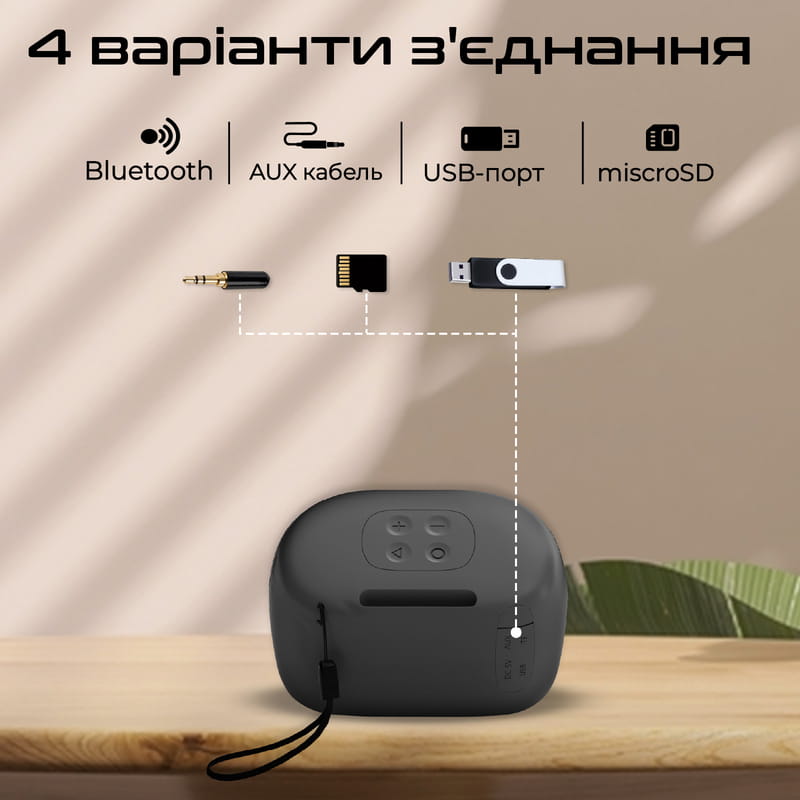 Акустическая система Promate Mood 5W Black