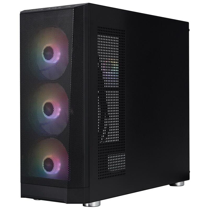 Корпус 1stPlayer FD5-M-BK-4F1 Black без БП