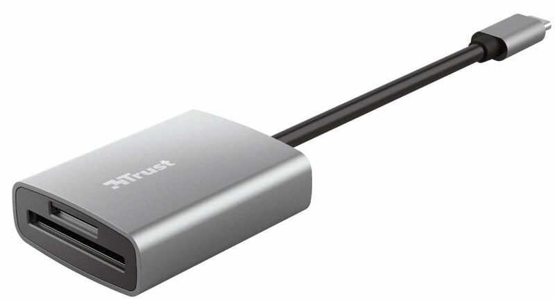 Кардридер Trust Dalyx Aluminium USB Type-C Grey (24136)
