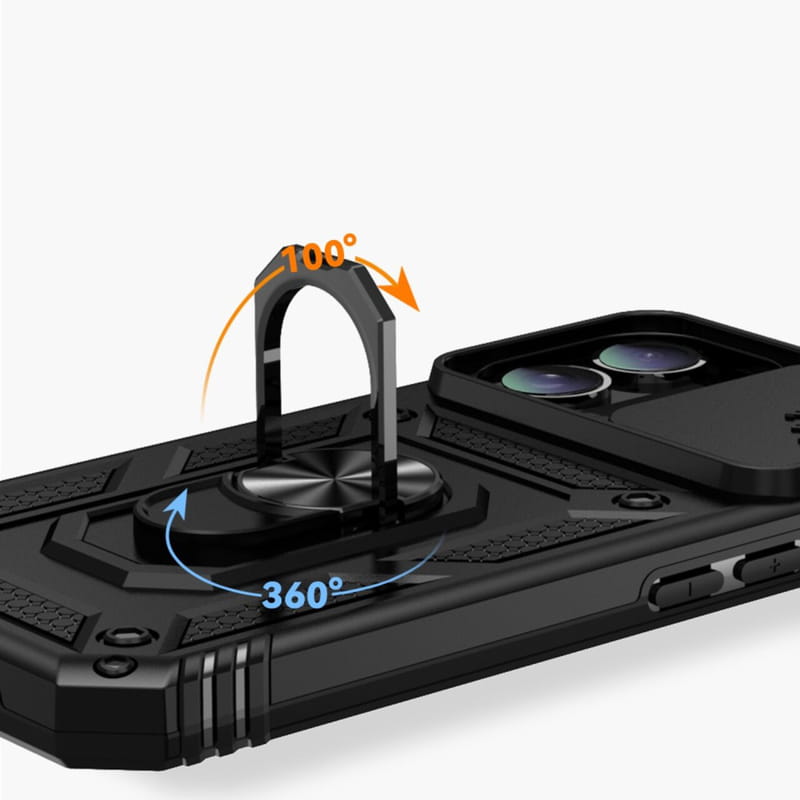 Чeхол-накладка BeCover Military для Apple iPhone 16 Black (712153)