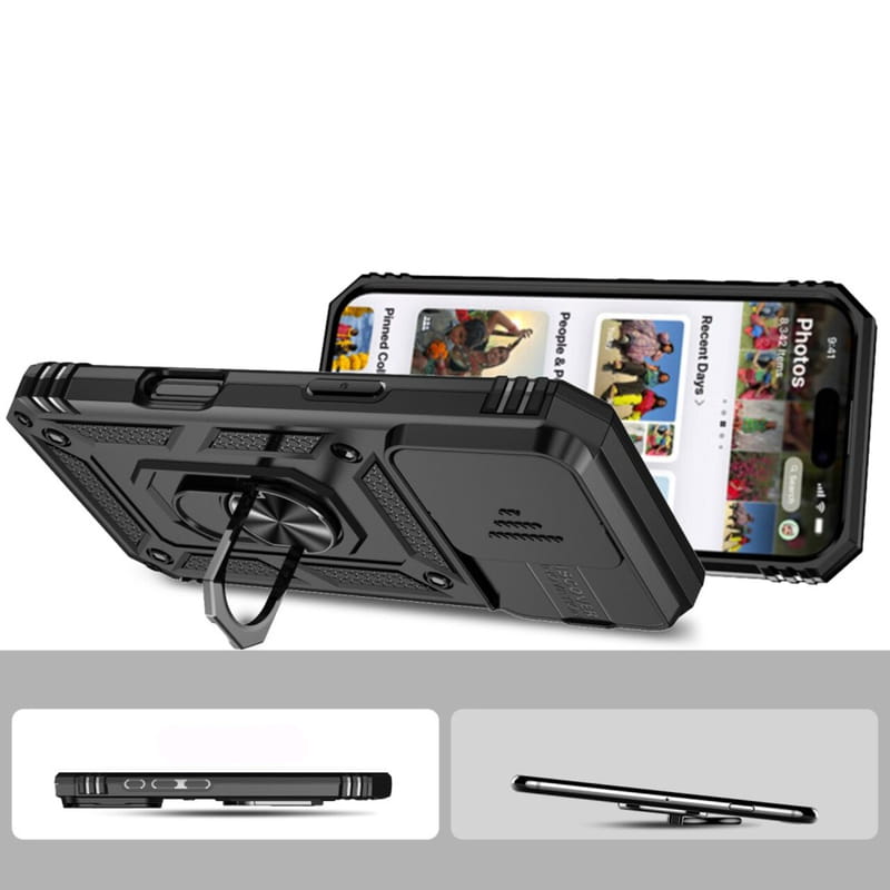 Чохол-накладка BeCover Military для Apple iPhone 16 Pro Max Black (712156)