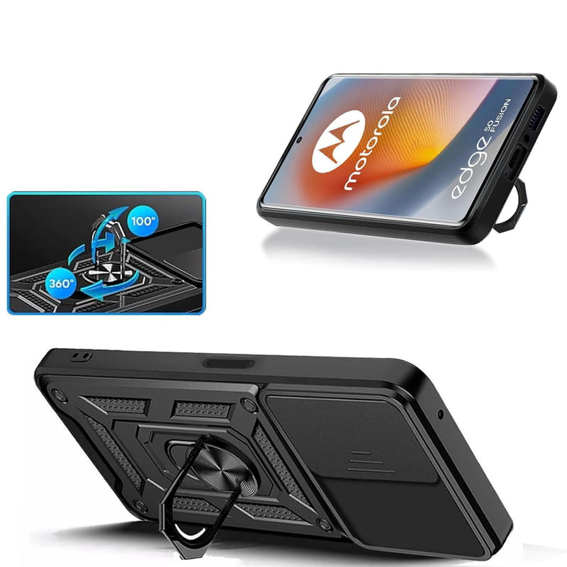 Чeхол-накладка BeCover Military для Motorola Edge 50 Fusion Black (712162)