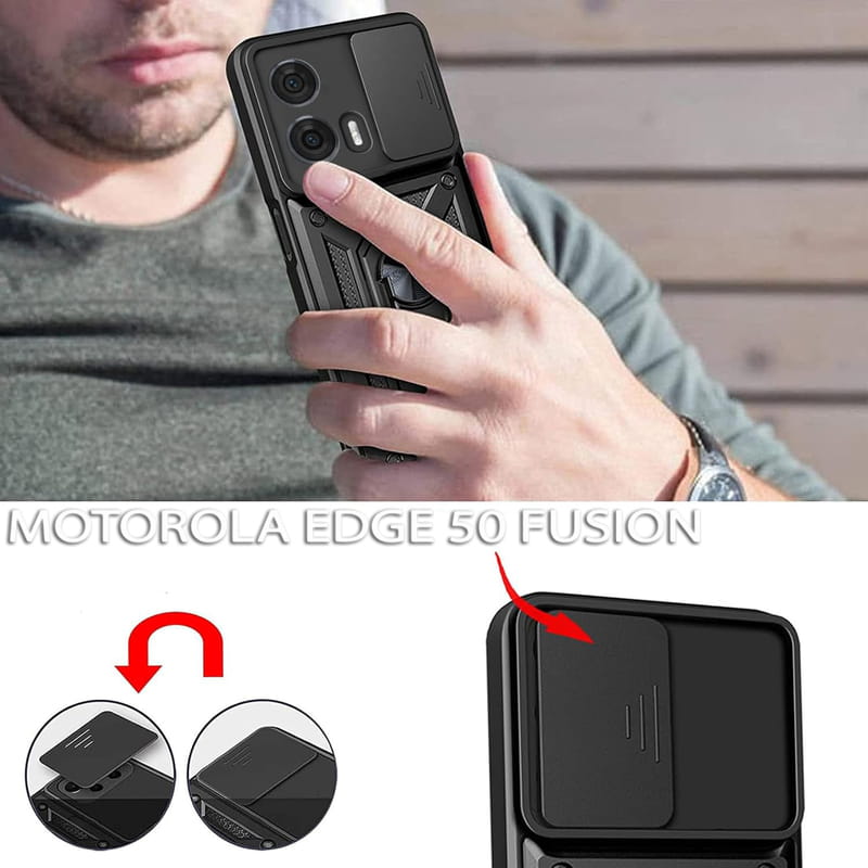 Чeхол-накладка BeCover Military для Motorola Edge 50 Fusion Black (712162)