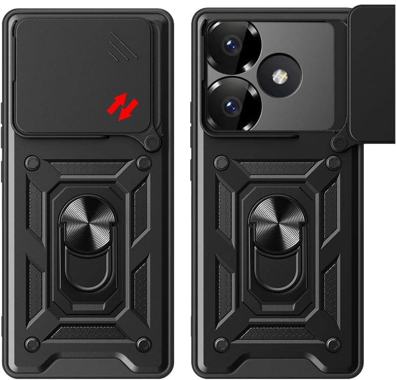 Чeхол-накладка BeCover Military для Poco F6 Black (712165)
