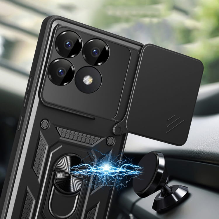 Чeхол-накладка BeCover Military для Poco F6 Pro Black (712166)