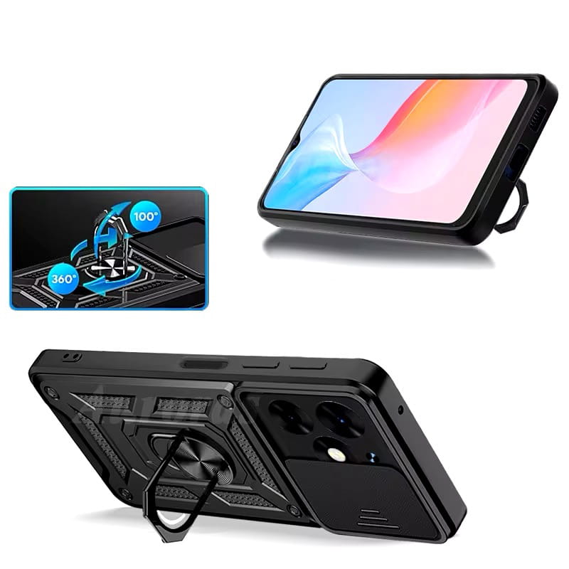 Чeхол-накладка BeCover Military для Tecno Spark 20 (KJ5n) Black (712168)