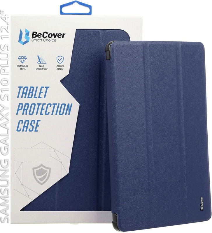 Чехол-книжка BeCover Smart Case для Samsung Galaxy Tab S10 Plus SM-X820/SM-X826 Deep Blue (712233)