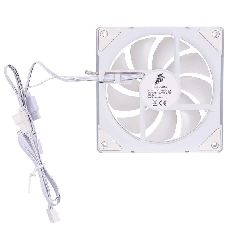 Вентилятор 1stPlayer FC7 White (FC7-WH-1IN1)