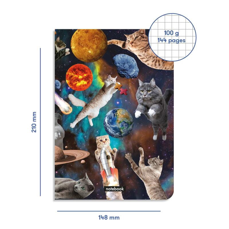 Блокнот Orner Коти у відкритому космосі (orner-1565)