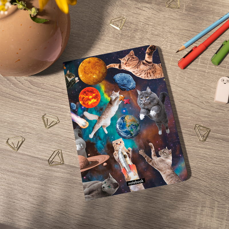 Блокнот Orner Коти у відкритому космосі (orner-1565)