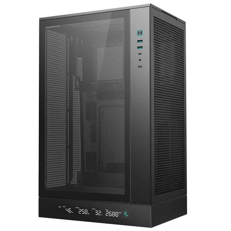 Корпус DeepCool CH270 Digital Black (R-CH270-BKNDM0-G-1) без БП