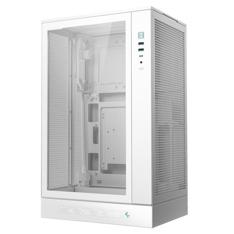 Корпус DeepCool CH270 Digital White (R-CH270-WHNDM0-G-1) без БП