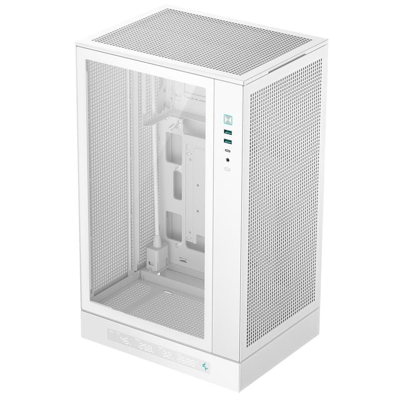 Корпус DeepCool CH270 Digital White (R-CH270-WHNDM0-G-1) без БП