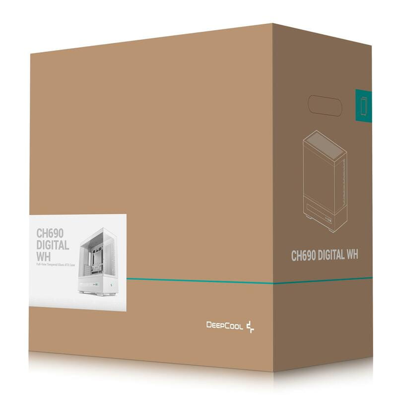 Корпус DeepCool CH690 Digital White (R-CH690-WHNNA0D-G-1) без БП