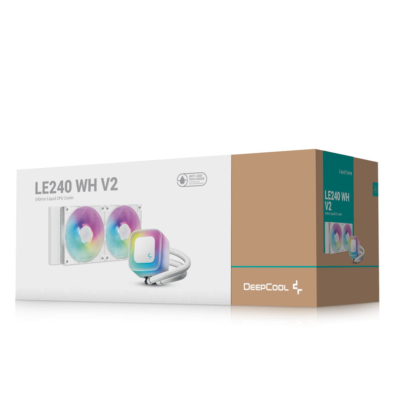 Система водяного охлаждения DeepCool LE240 WH V2 (R-LE240-WHAMMN-G-2)