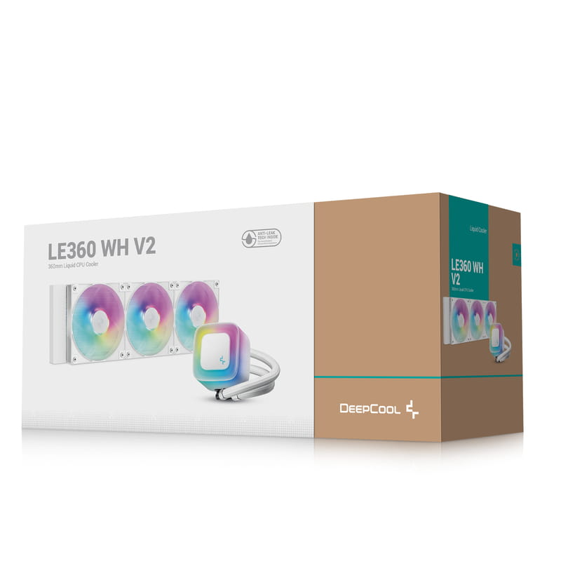 Система водяного охлаждения DeepCool LE360 WH V2 (R-LE360-WHAMMN-G-2)
