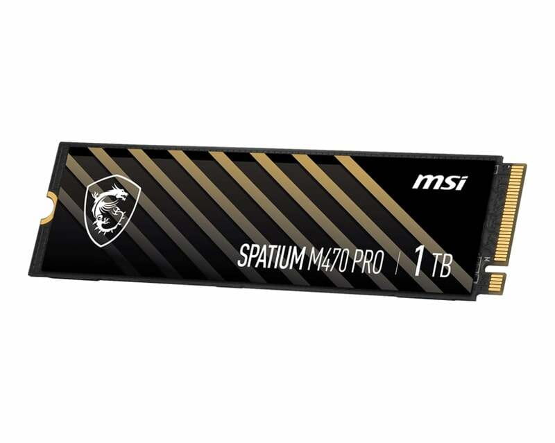 Накопичувач SSD 1TB MSI Spatium M470 Pro M.2 2280 PCIe 4.0 x4 NVMe 3D NAND TLC (S78-440L0J0-P83)