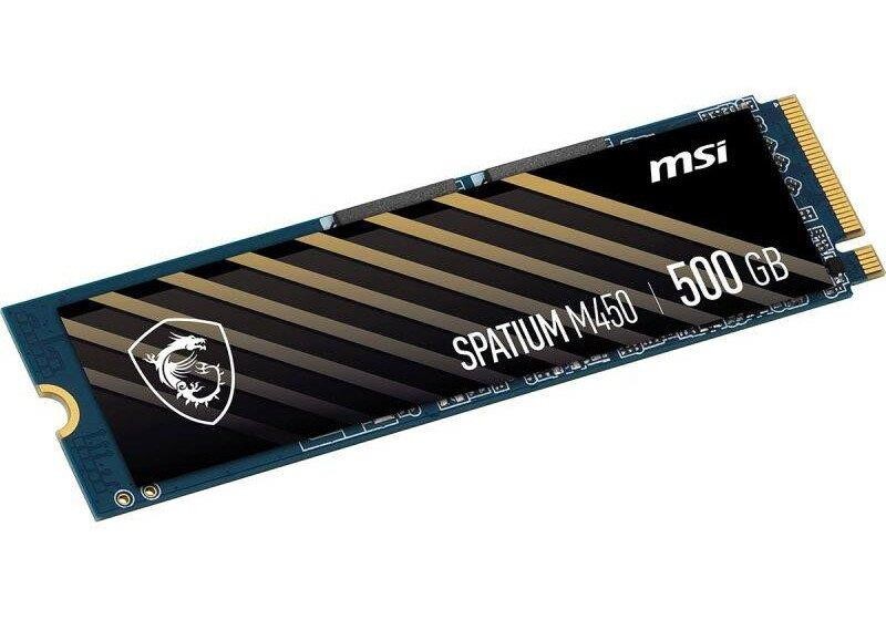 Накопитель SSD  500GB MSI Spatium M450 V1 M.2 2280 PCIe 4.0 x4 NVMe 3D NAND TLC (S78-440K380-P83)