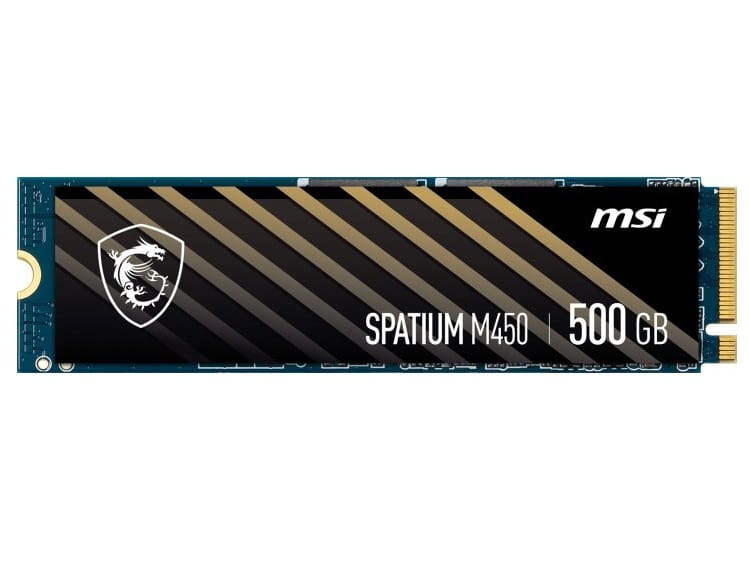 Накопитель SSD  500GB MSI Spatium M450 V1 M.2 2280 PCIe 4.0 x4 NVMe 3D NAND TLC (S78-440K380-P83)