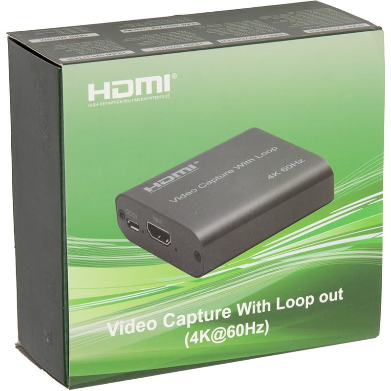Пристрій відеозахоплення PowerPlant HDMI 4k/60hz (HDVC5) (CA914166)