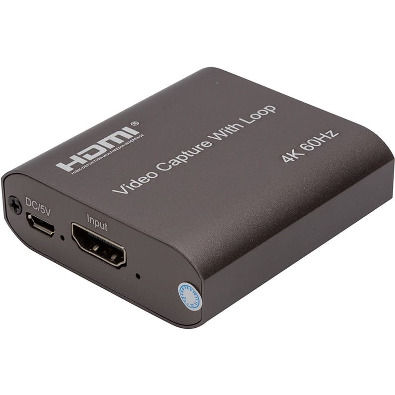 Пристрій відеозахоплення PowerPlant HDMI 4k/60hz (HDVC5) (CA914166)