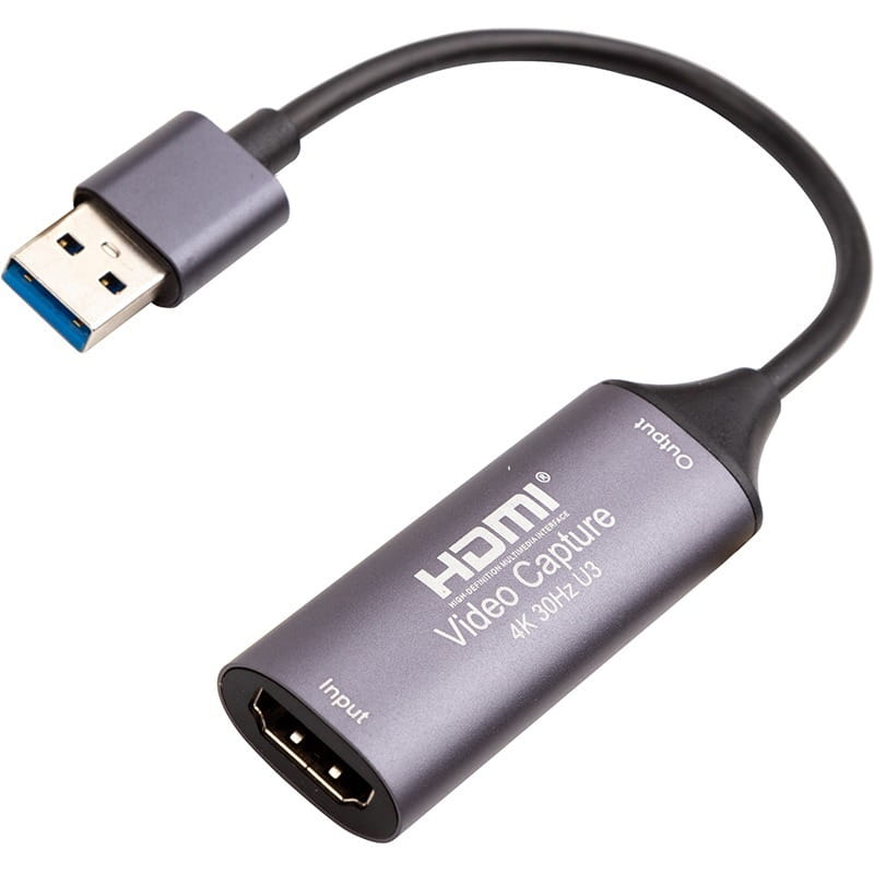 Пристрій відеозахоплення PowerPlant HDMI USB3.0 4k/30hz (HDVC2-C) (CA914692)