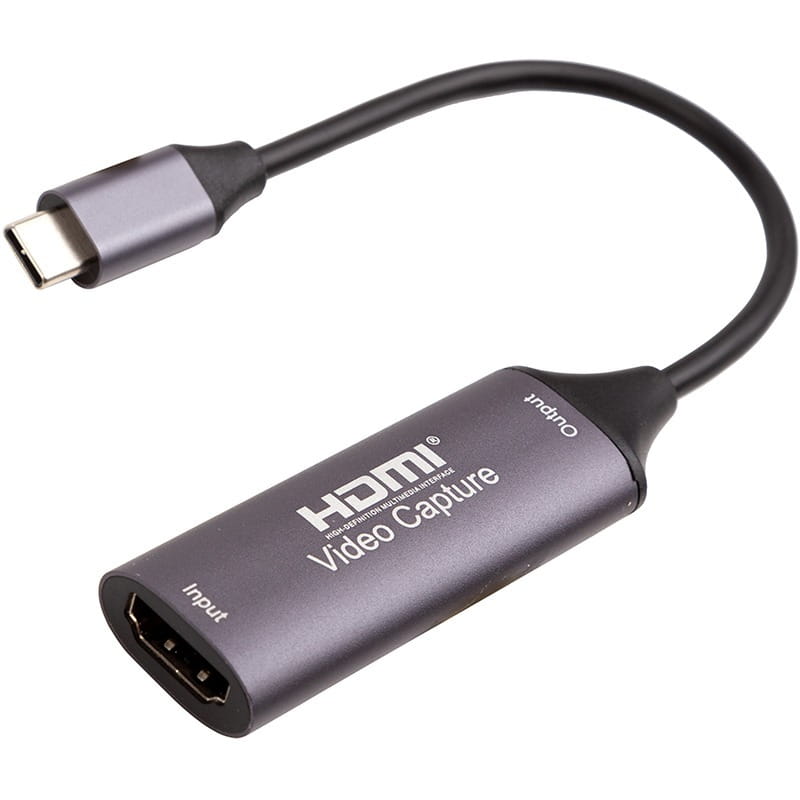 Устройство видеозахвата PowerPlant HDMI USB Type-C 2.0 4k/30hz (HDVC2-C) (CA914708)