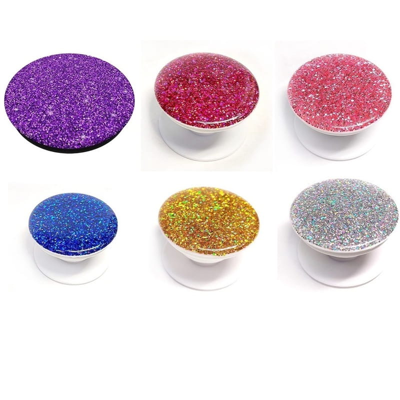 Держатель-попсокет Fashion Gliter Mixed Color (набор из 6 шт) (2000997380954)