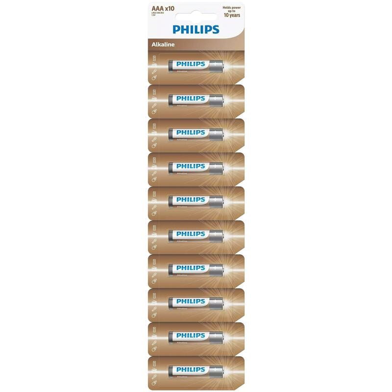 Батарейка Philips Entry Alkaline AАА/LR03 10 шт