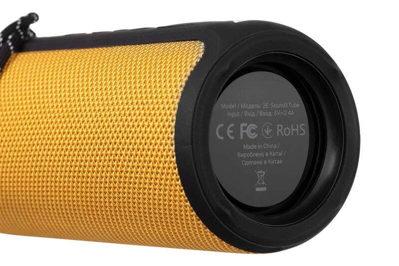 Акустическая система 2E SoundXTube TWS MP3 Wireless Waterproof Yellow (2E-BSSXTWYW)