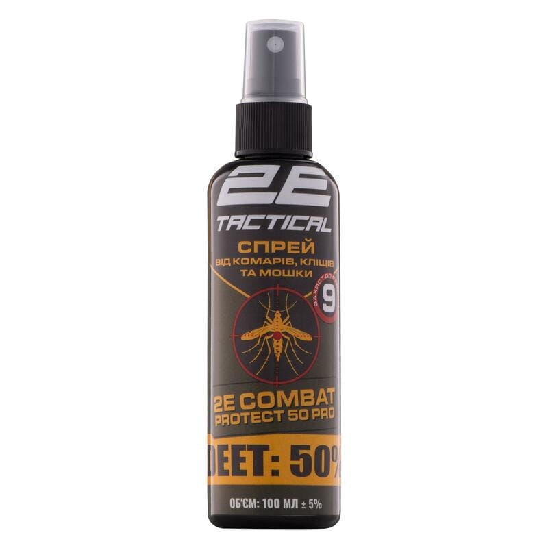 Спрей від комарів, кліщів та мошок 2E Combat Protect 50 Pro, 100 мл, 10 шт (2E-RPLNTDT50-10DB)