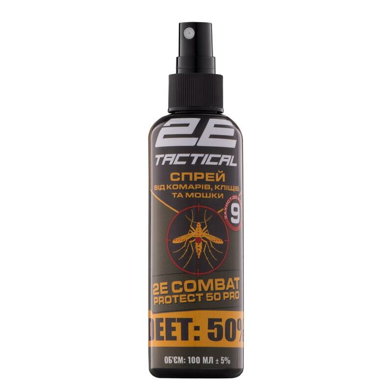 Спрей від комарів, кліщів та мошок 2E Combat Protect 50 Pro, 100 мл (2E-RPLNTDT50-100)