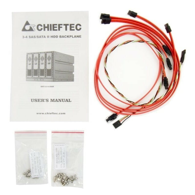Бэкплейн Chieftec Hot-Swap Aluminium 3x5.25"/4x3.5" SATA (SST-3141SAS)