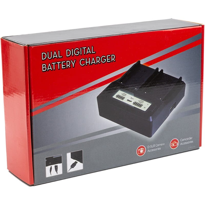 Зарядное устройство PowerPlant Fuji NP-W235 для двух аккумуляторов (CH980307)