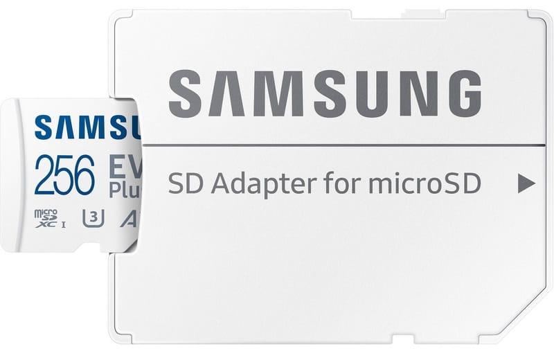 Карта пам`яті MicroSDXC  256GB UHS-I U3 V30 A2 Samsung Evo Plus + SD-адаптер (MB-MC256SA/EU)