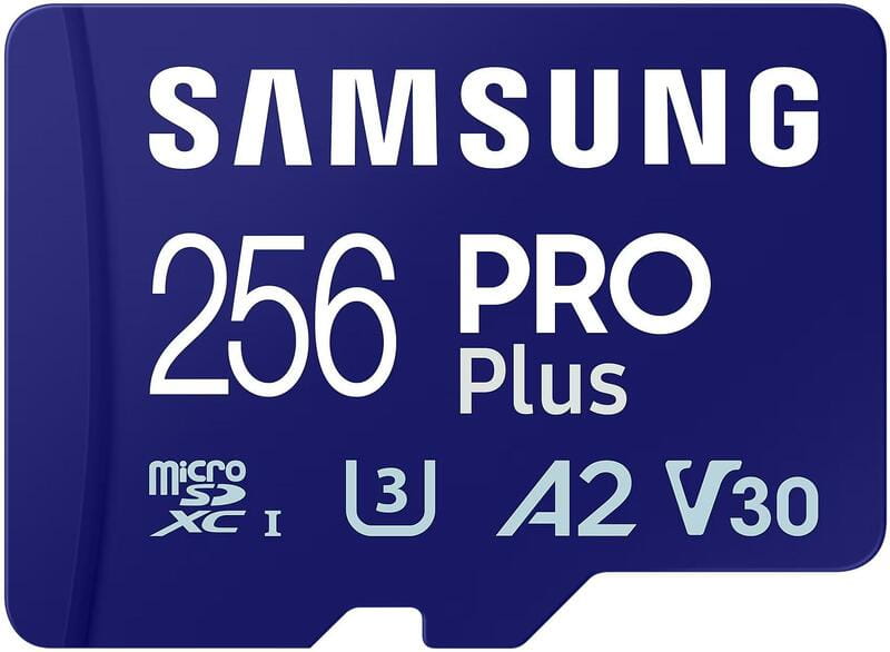 Карта памяти MicroSDXC 256GB UHS-I/U3 Class 10 Samsung Pro Plus + SD-адаптер (MB-MD256SA/EU)