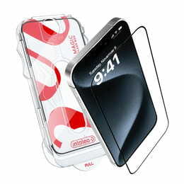 Захисне скло Intaleo з аплікатором Intaleo MagicBox для Apple iPhone 15 Pro Black (4820266742850)