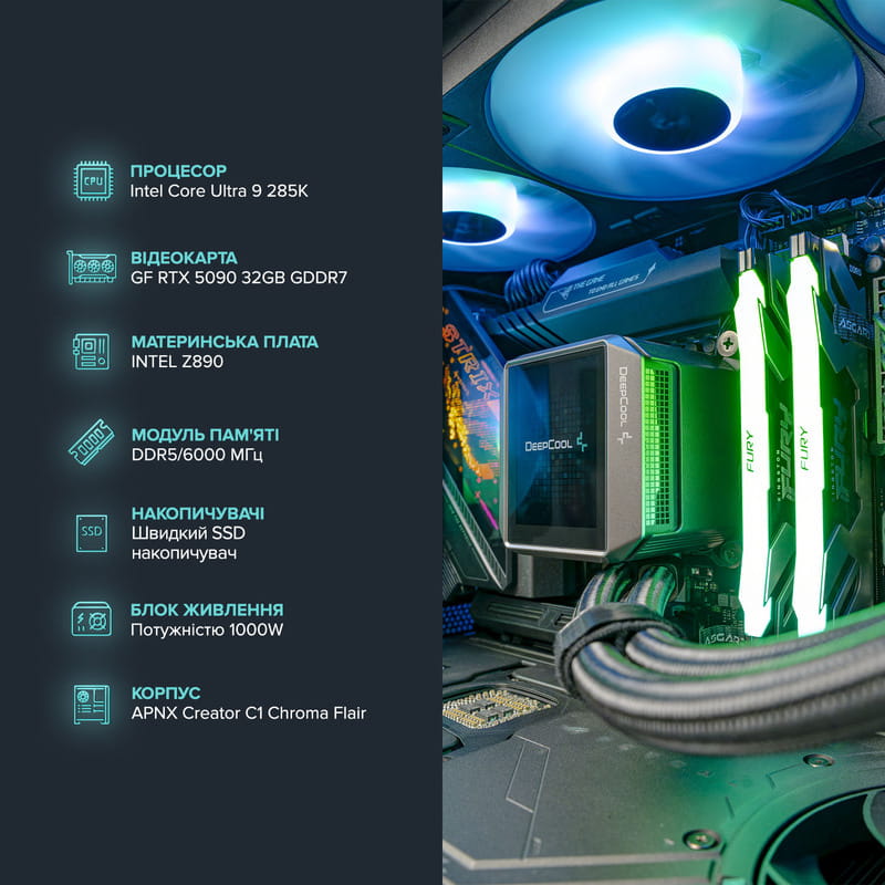 Персональний комп`ютер ASGARD (I285K.96.S20.59.5843)