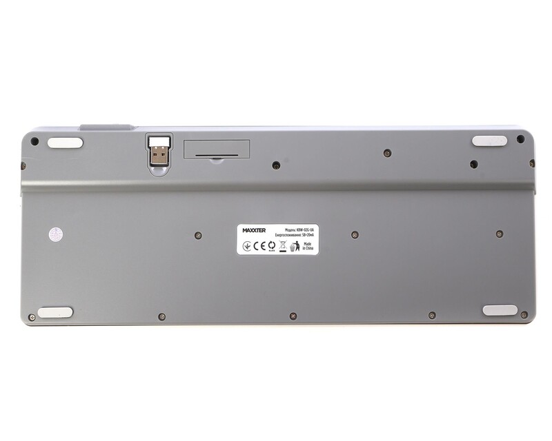 Клавiатура бездротова Maxxter KBW-02G-UA