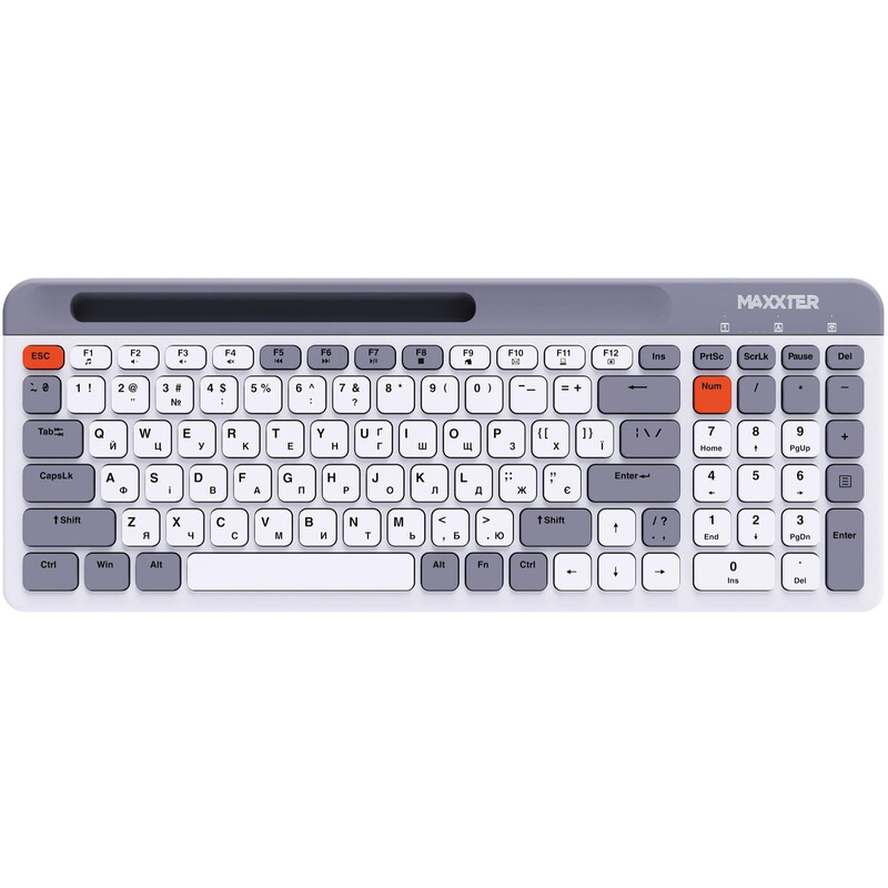Клавiатура бездротова Maxxter KBW-02G-UA
